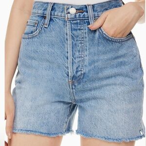 ARITZIA Denim Forum Yoko Hi-Rise Mid Thigh Short size 26